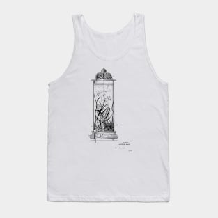 Illuminated Aquarium Vintage Patent Hand Drawing Tank Top